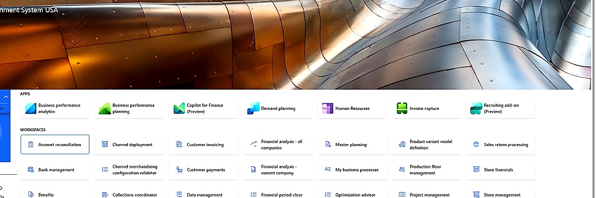 Dynamics 365 ERP Dashboard